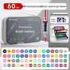 Dual-Tip Art Marker Set - 120 Colors, Hard Tip, Oil-Based for Students