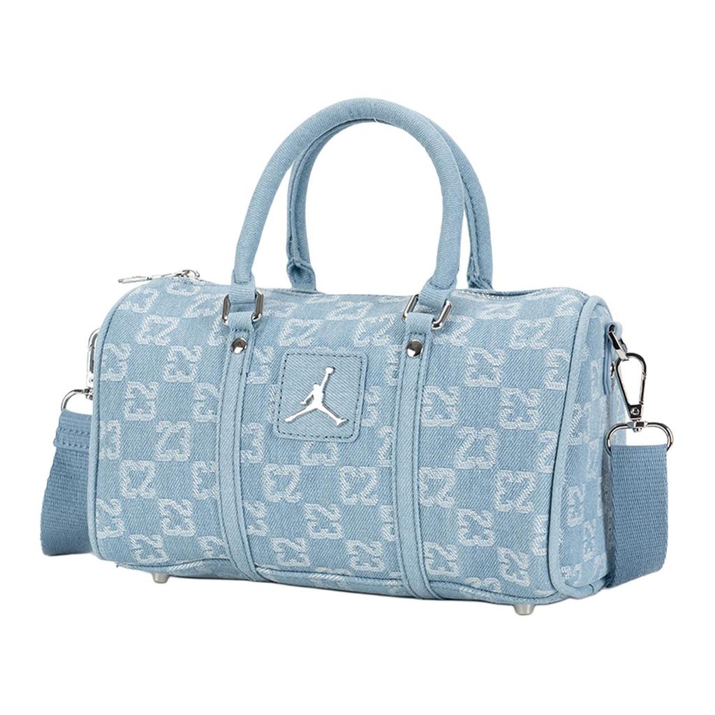 Jordan Printed Zipper Bowling Bag Unisex Bags Denim-Blue JD2623116AD-002