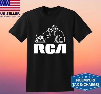Retro Rca Victor Records Black Size S-5XL
