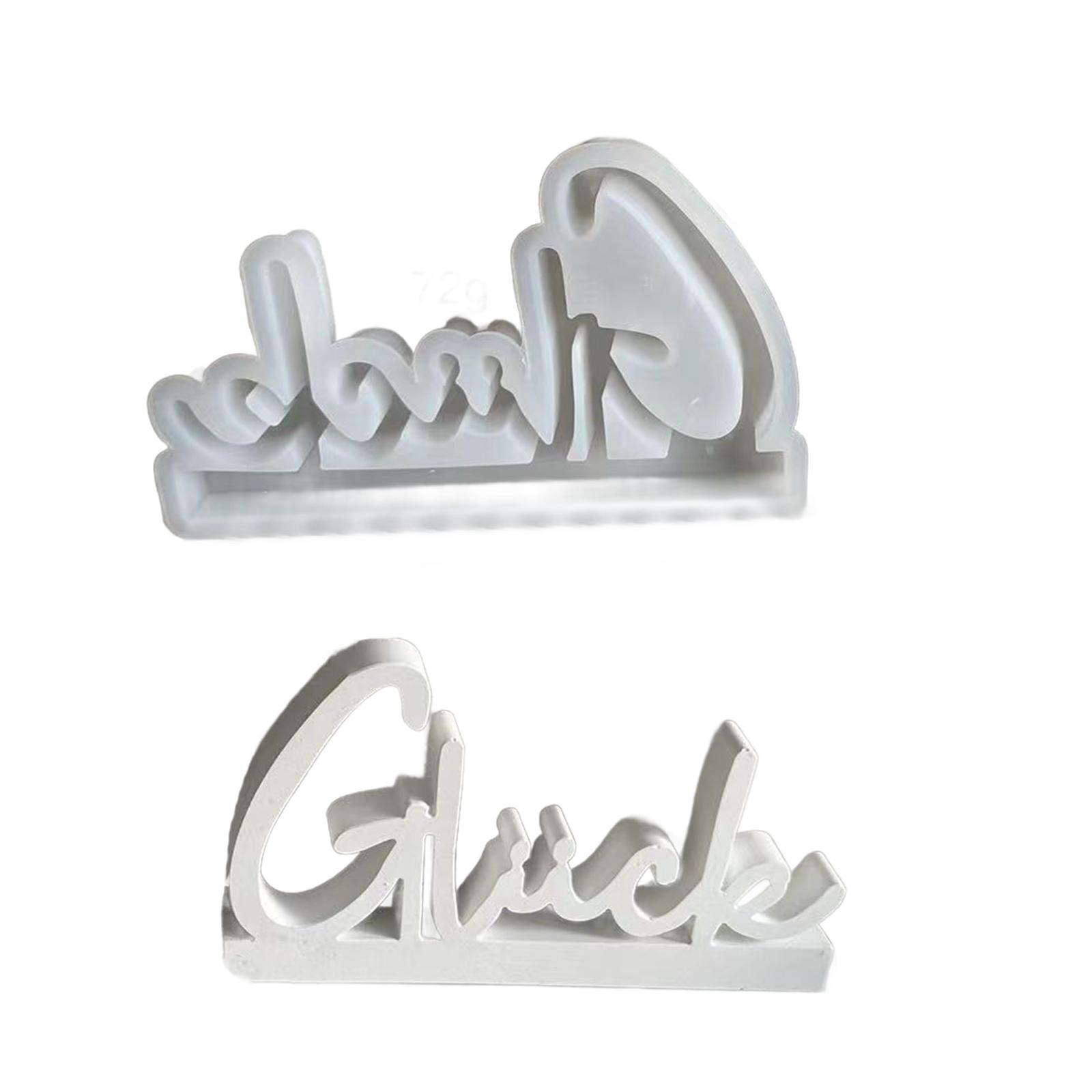 

Креативная силиконовая форма для создания декора в форме букв, легкоочищаемая форма для украшений для любителей Y и домашнего уюта