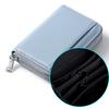 Multi-Compartment RFID Blocking Leather Coin Purse, Japanese Style Zipper Change Wallet with Card Slots, New Women Small Wallet