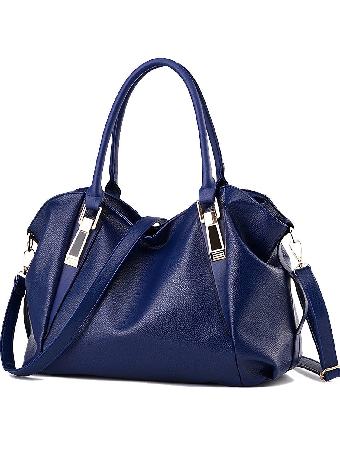 

Элегантная взрослая сумка через плечо из искусственной кожи темно-синего цвета [Monoa], дизайн, ручка, плечевой ремень, 2-way, сумка, женская мода, n1408,