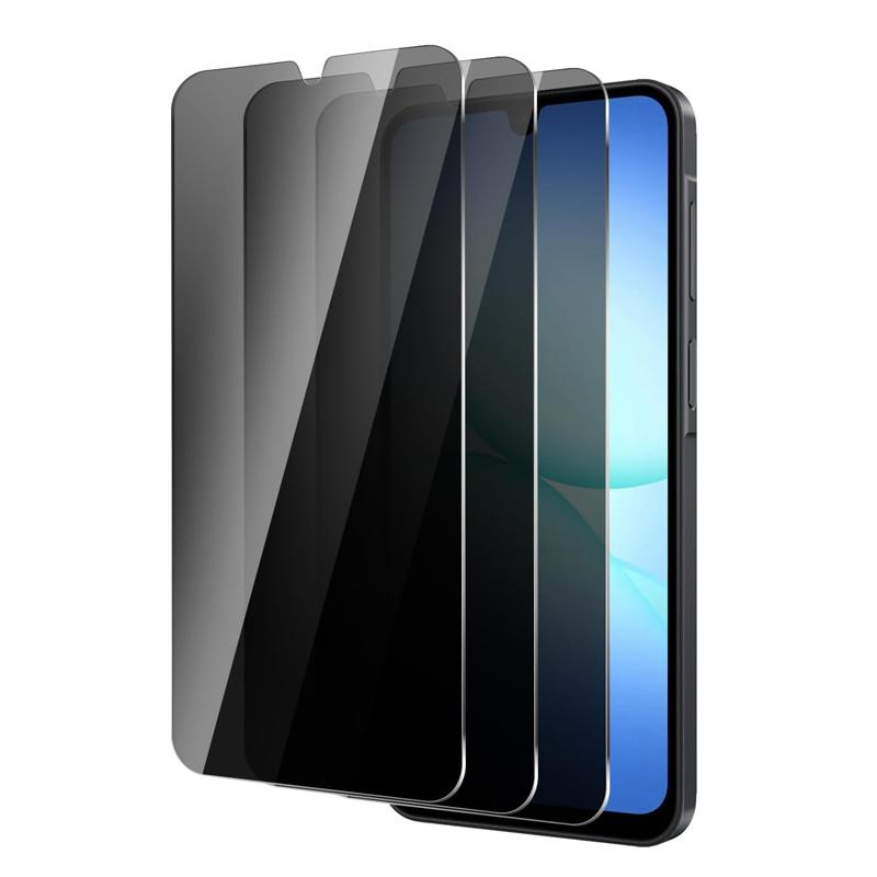 3-pack For Samsung Galaxy A17 A07 Anti-Peeping Privacy Tempered Glass Screen Protector,spy 9H Hardness, Scratch-Resistant, Anti-Fingerprint