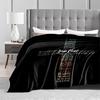 Christian Cross Word Art Keep warm Flannel blanket for bedroom, living room, sofa, and nap