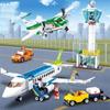 0930 Aviation World Civil Aviation Airport Aircraft Assembly Model Boy Small Particle Assembly Building Blocks No Box