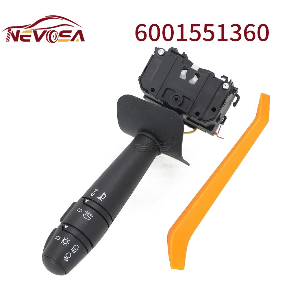 Для Dacia Duster Renault Duster 2009- Renault Logan 2004-2012 Переключатель подрулевой переключатель фар 6001551360 7701048907 6001551360