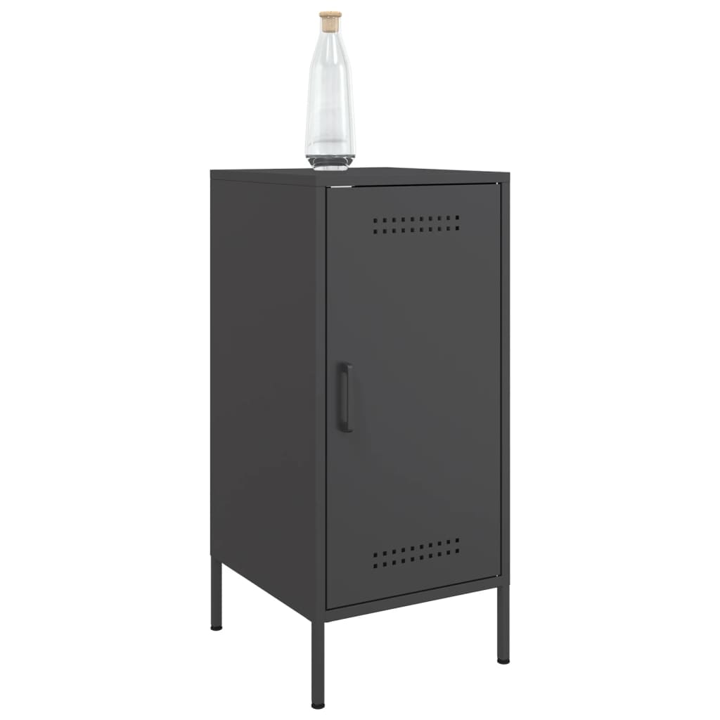 Sideboards 2 Pieces Black 36x39x79 Cm Steel