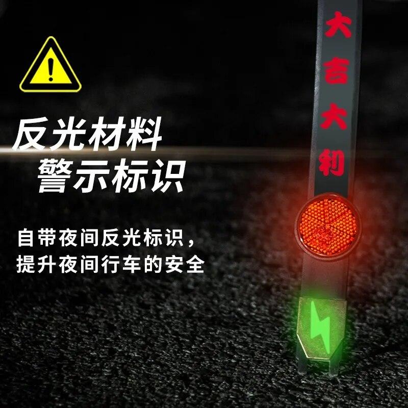 Adjustable Car Anti Static Strip Earth Belt Ground Wire Strap Vehicle Safe Driving Tool Exhaust Pipe Car Reflective Strips