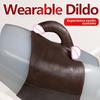 Chiloți Dildo XXL Strap-On din Silicon – Dildo Realist Solid cu Lenjerie Elastică, Penis Purtabil Hands-Free pentru Cupluri și Joc Solo