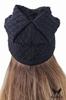 Centuria Viscose Cap with Shiny Finish, Black