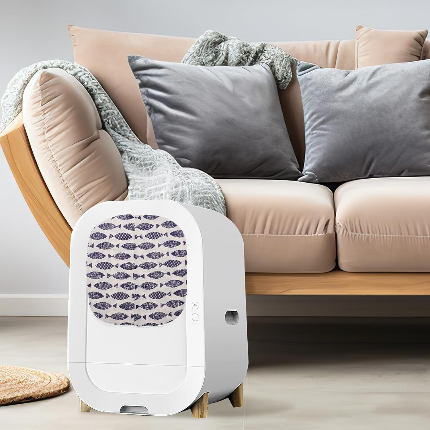 

Автоматическая шторка для двери кошачьего туалета, самоочищающийся туалет, шторка для двери, шторка для двери для самоочищающегося кошачьего туалета