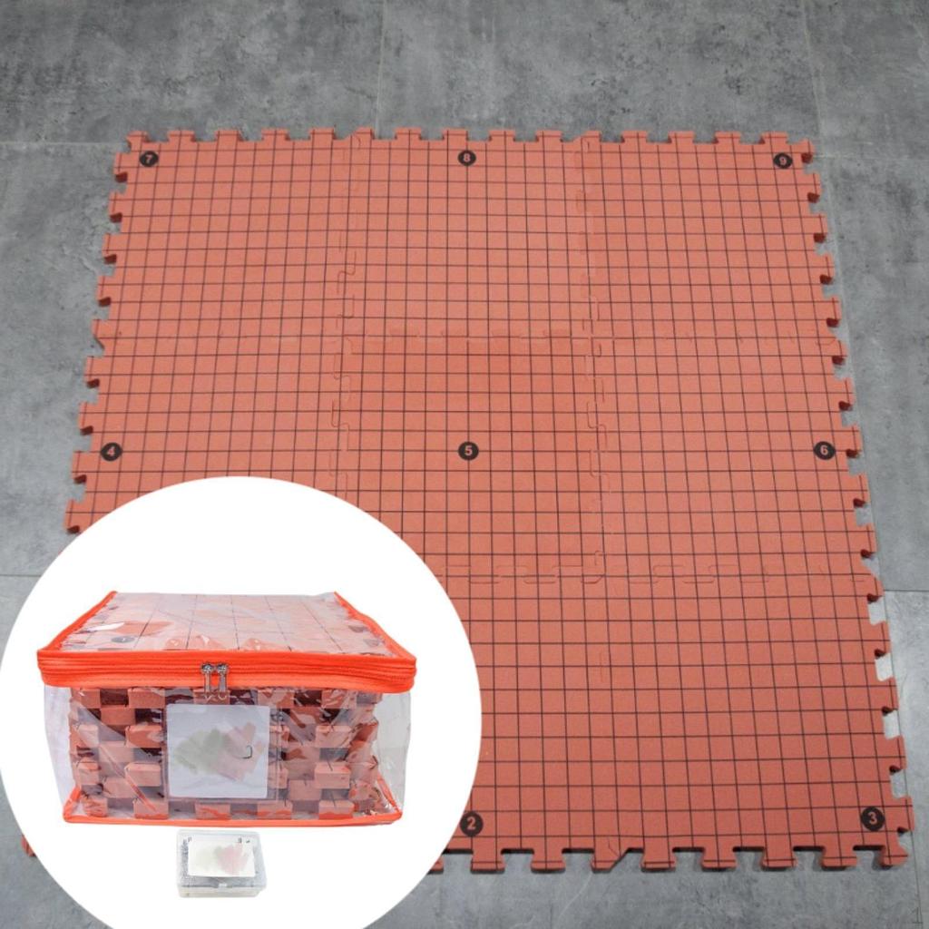 Blocking Mats for Knitting Crafts DIY Portable Multifunctional Crochet Boards with Grids