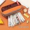 Dual-Layer Camouflage Pencil Case for Boys - Multi-Compartment Stationery Bag for Junior High Students