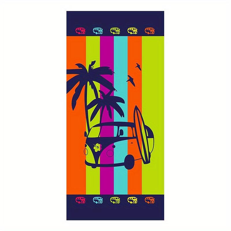 

Beach Towel Lizard Print Pattern Sun Protection Windproof Suitable For Swimming Pool Camping Travel Blanket W30*H60(CM)