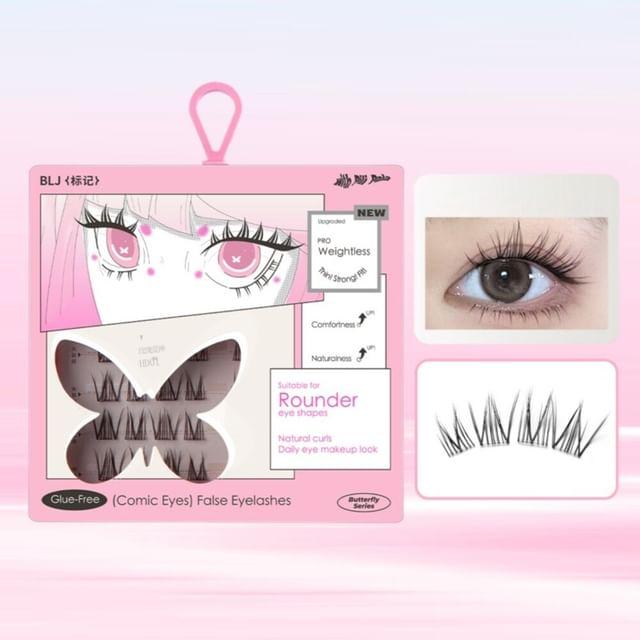 BLJ - Накладные ресницы без клея с комическими глазами - HD01 #HD01 Rose Cupid (10-12mm)