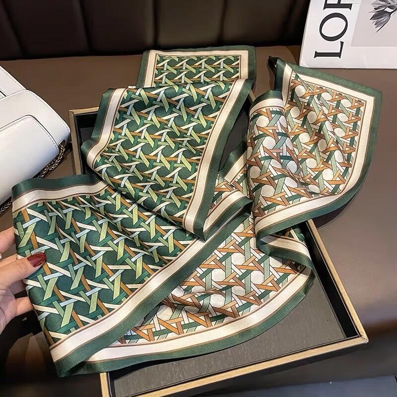 SIYUTANG Olive Green Scarf 3-Piece Set