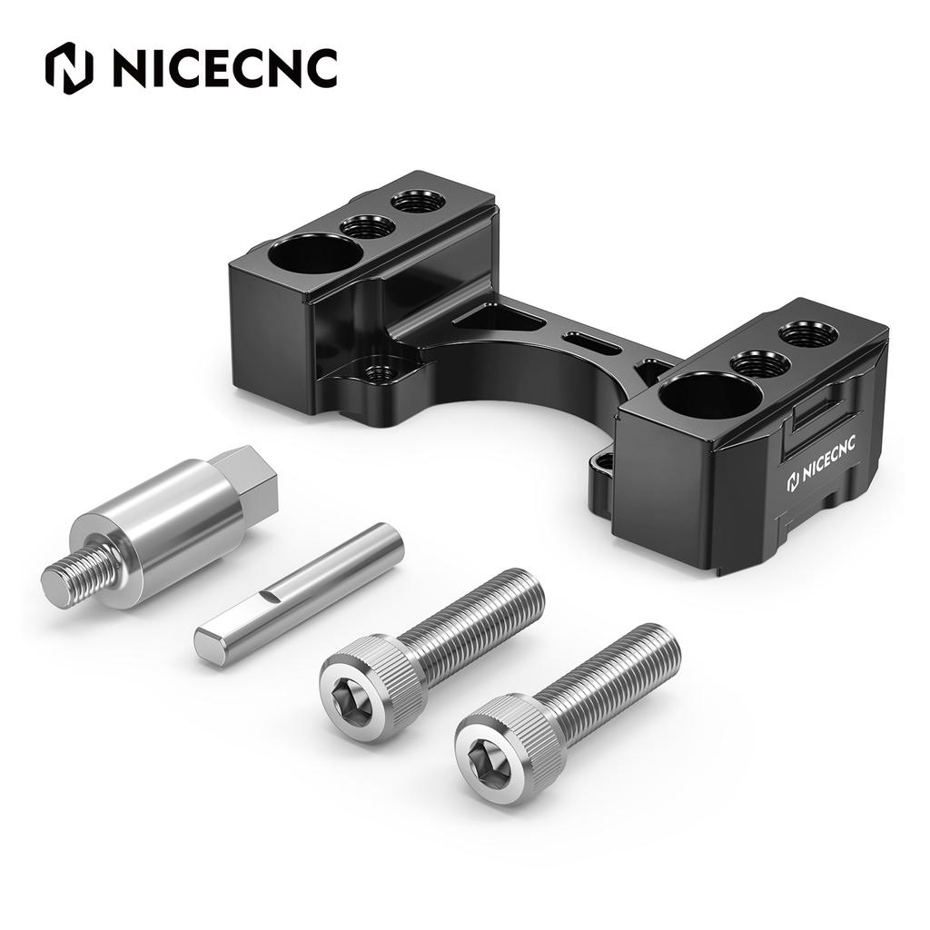 1x Steering Damper Mount 1" Rise Handlebar Riser Kit for KTM 790 Adventure 890 Adventure/R/Rally 2019 2020 2021 2022 2023 2024