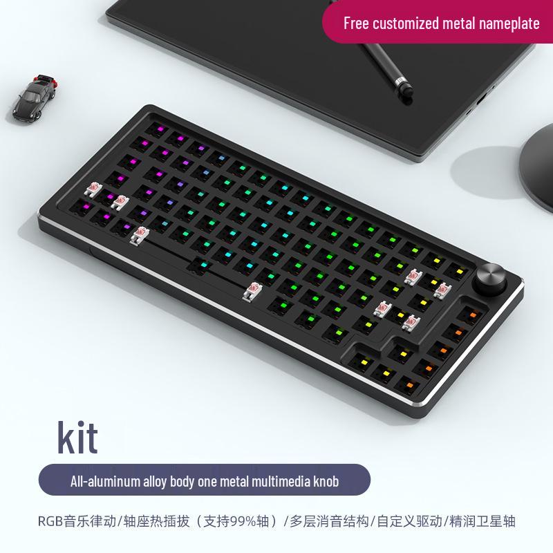 83-Key Aluminum RGB Wired Custom Mechanical Keyboard for Gaming and Office