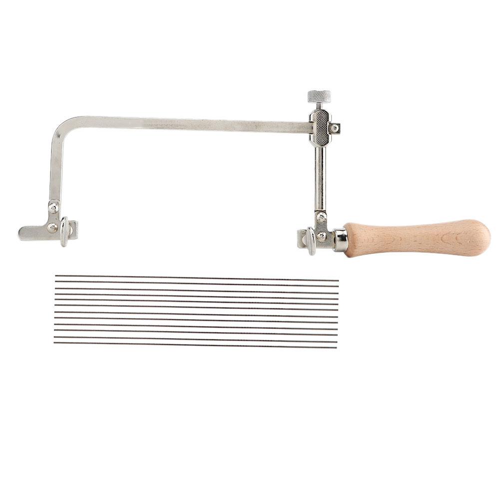 

DIY Woodworking Steel Saw Jewelry Tool Making Cutting Wood Handle (Saw Bow+12 Saw Blade)