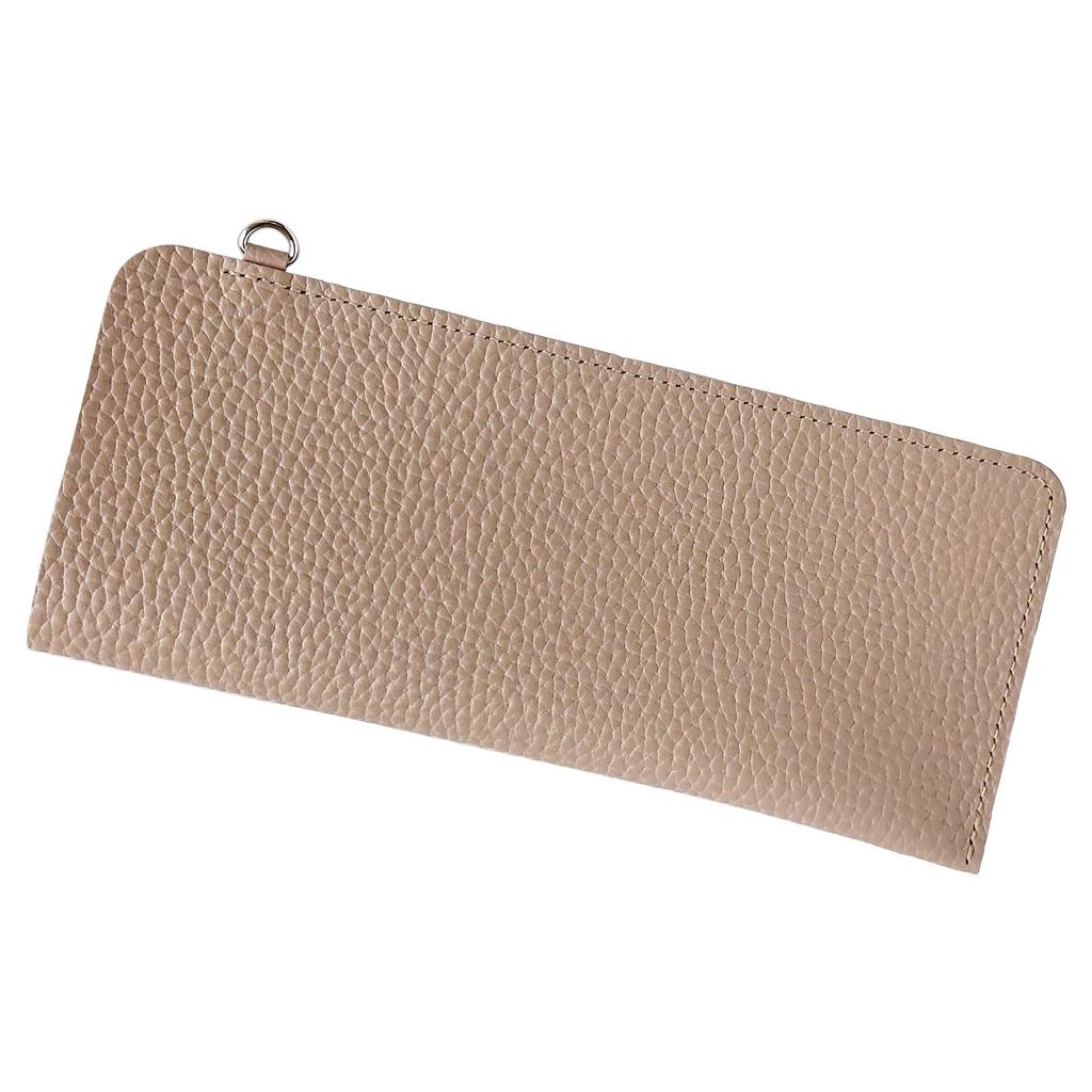 Acacia Style Slim Eyeglass Made In Japan with Himeji Genuine Gift Case, Leather, Leather, (Beige)