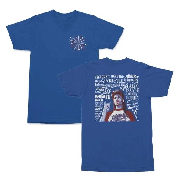 Merica 4th of July Fireworks Funny 2-Sided Unisex T-Shirt 4XL