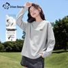 Dushi Liren Women's Loose Fit Long Sleeve Cotton T-Shirt