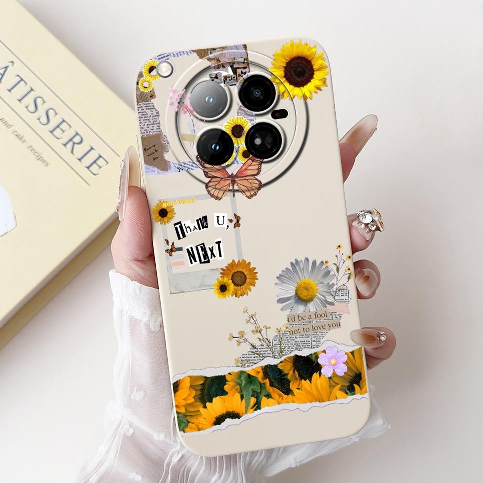 For Infinix Zero 40 4G 5G Back Cover 6.78" On Infinix X6860 X6861 Capa Flower Butterfly Women Fashion Phone Case Liquid Silicone