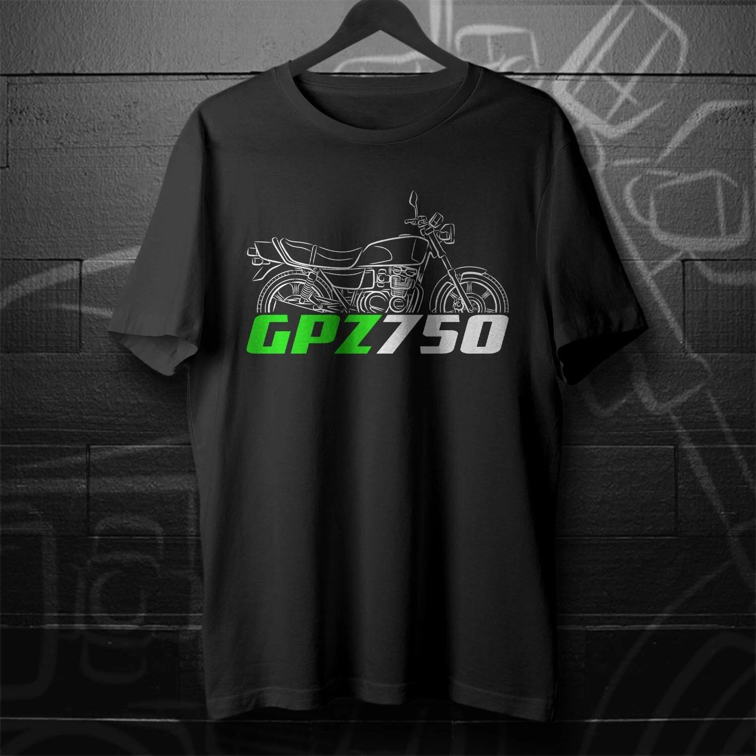 Black men s and women s T-shirt For Kawasaki GPZ750 1983–1986- Motorcycle S