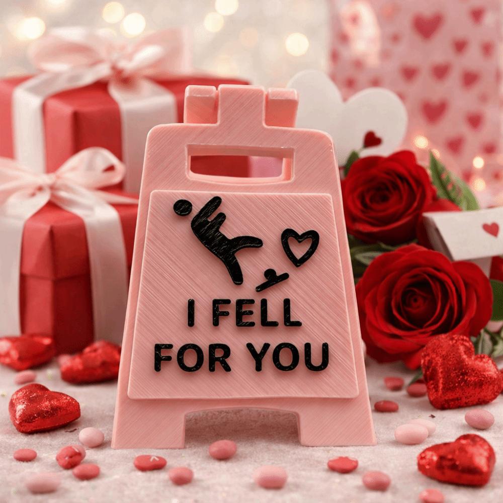 Desktop Ornament Falling In Love Signboard Mini Size Love Letter Romantic Sign  Spouse Gift