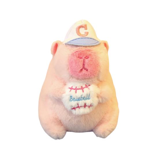 Plush Capybara Keychain Stuffed Animal Doll Key Ring Holder DIY Handbag Pendant Backpack Decoration Kids Adults Birthday Gift