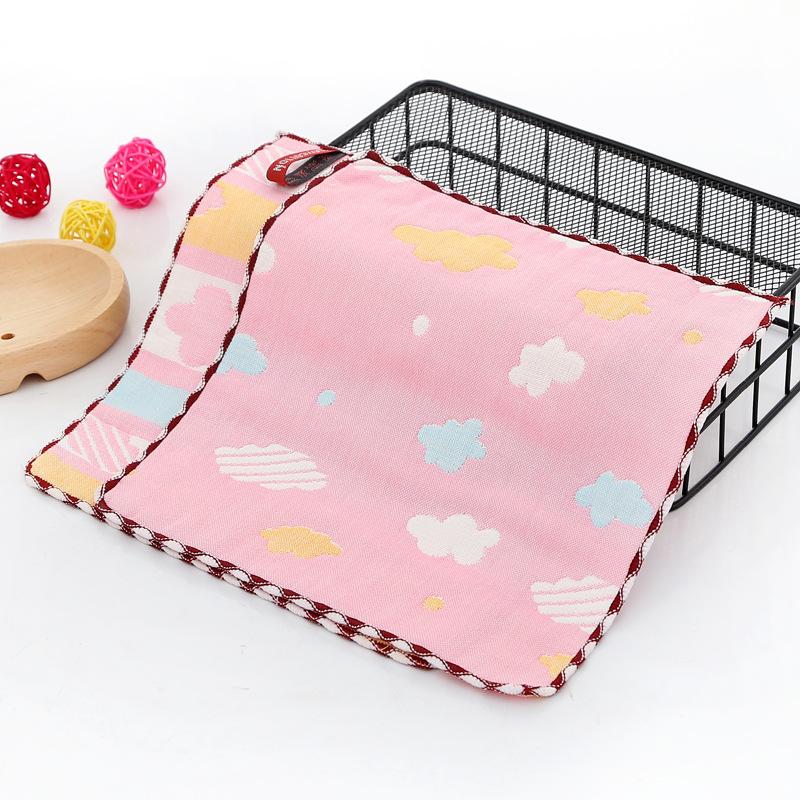 Sechslagige Mullwindel Klasse A Quadratisches Handtuch, Reines Baumwoll-Kleintuch, Weiches und Saugfähiges Baby-Stick-Waschlappen