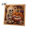 3d Faux Pearl Mosaic Art for Adults Halloween Kit, Cute Ghost Skeleton Painting Room Decor DIY 3D Craft Kit Adults, Fall Home Handmade Gift Lovers