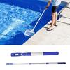 Aluminum Pool Cleaning Poles 3 Section Extendable Handle Rod Adjustable Length Suitable for Skimmer & Brush Attachments