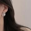 Rhinestone Bright Pearl Ear Studs Light Luxury Women Ear Jewelry Pearl Stud Earrings  Girls