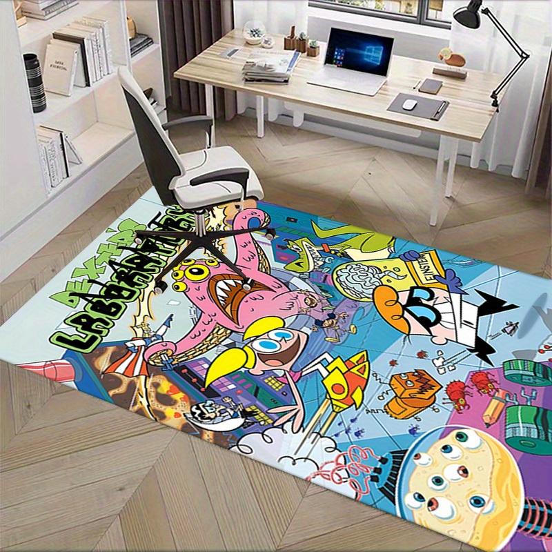 ART Dexter's Laboratory Office Carpet Soft Polyester Entrance Carpet Washable Non Slip Machine Washa