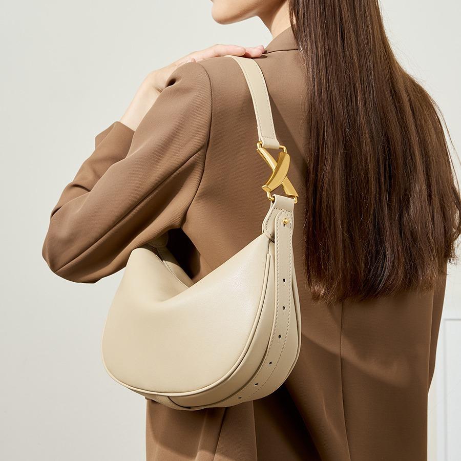 New Underarm Women's Bag Versatile Dumpling Bag Shoulder Messenger Bag Genuine Leather Trend Bag