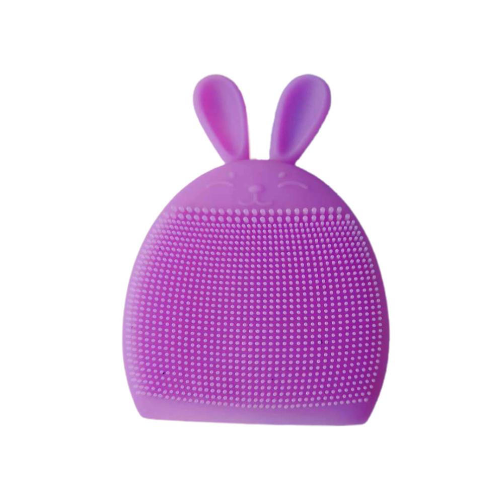 Facial Cleansing Brush Soft Silicone Rabbit Manual Massage Bubble Cleansing Washing Brushes Baby Shampoo Face Brush Makeup Tools