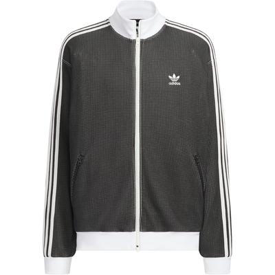 Originals Trainingsjacke Strick Logo Drei Streifen Waffel Stehkragen Sportlich Locker Langarm Jacke Herren Jacke KC2619
