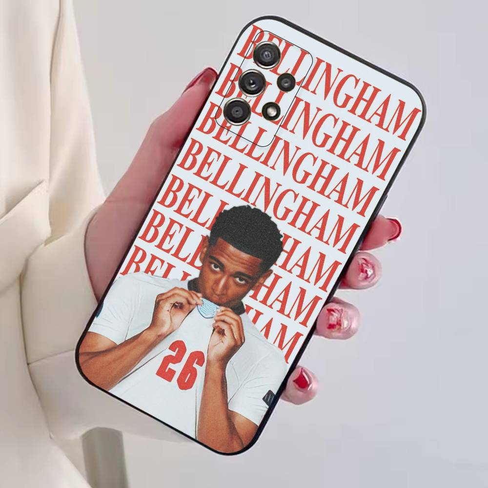 J-Jude F-Football Bellinghams Phone Case For Samsung S25,S24,S21,S22,S23,S30,Ultra,S20,Plus,Fe,Lite,Note,10,Black Cover
