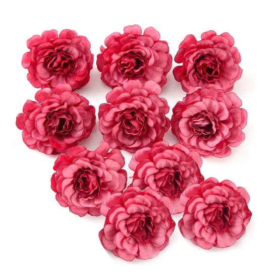 10Pcs Multi-layer Artificial Simulation Flower Heads Wedding Party Home Decor