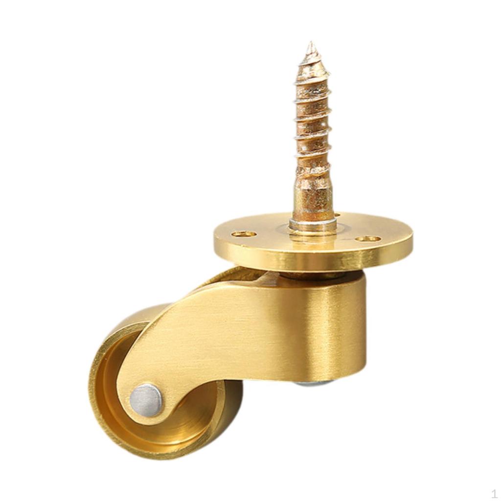 Heavy Duty Swivel Caster Furniture Brass Wheels