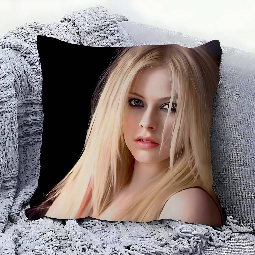 A-Avril Lavigne Kissenbezug 30x50 Polyester Sofakissen Dekorative Wurfkissen Heimdekoration Kissenhülle