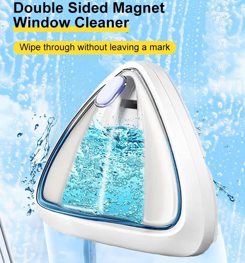 Magnetic Window Double Side Cleaner with Water Filling & Remote Controlling Brush for Home Office Class Adjustable Cleaning Tool