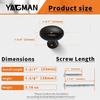 5 Pack Kitchen Cabinet Knobs Matte Black Oval Drawer Knobs Cupboard Handles Bathroom Dresser Cabinet Hardware Zinc Alloy JT-MB-K5