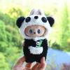 17cm Labubu Changeable Plush Set: Frog, Pig, Pendant, Snowman Doll Outfits for Christmas