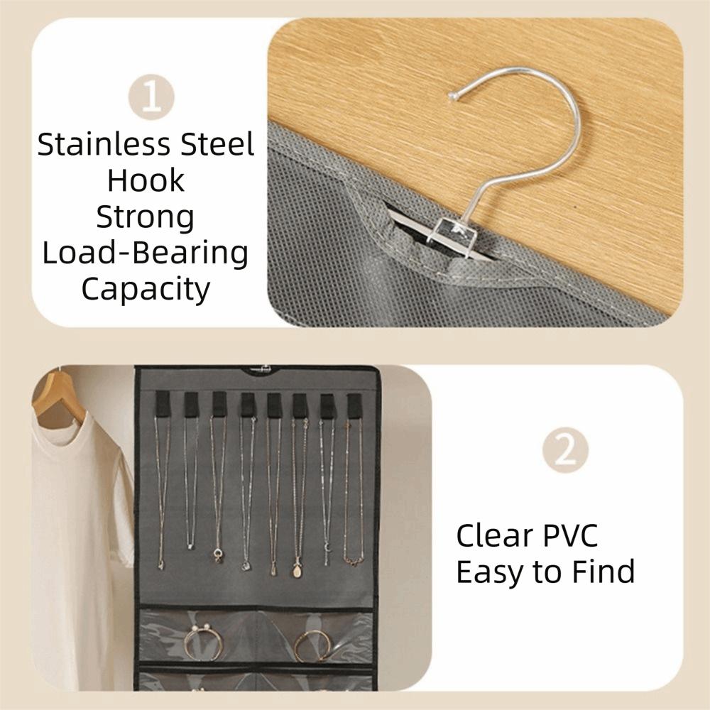 Non-woven Women Jewelry Organizer Foldable Jewelry Display Holder  Sundries Sorting