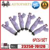 6 Stück/Los Einspritzdüsen für Toyota Altezza Mark2 Crown Lexus IS200/300 2,0L 23209-70120, 23250-70120,2325070120 2320970120