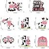 Holy Cow Im One Birthday Decorations Hanging Swirl for Baby Girl, Pink Cow First Birthday Foil Swirls Party Supplies, Baby 1st Bday Cow Theme Ceiling