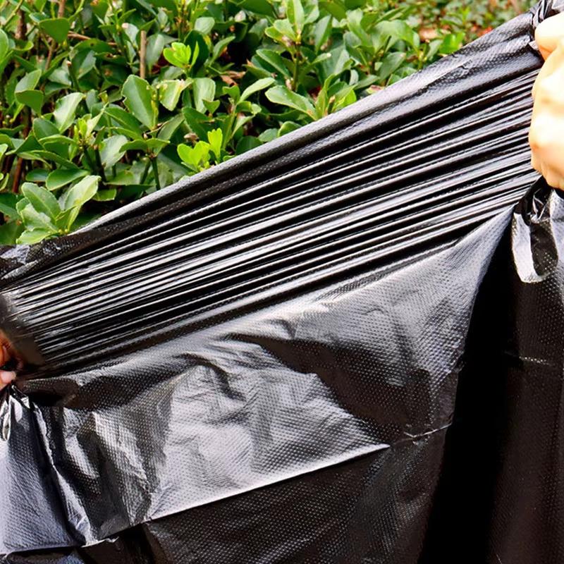 100pcs Large Garbage Bags Heavy Duty Trash Bags for Hotel Property Management Sanitation Use Big Size Plastic Waste Bags Durable Tear Resistant