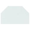 VidaXL Glass Plate for Hexagonal Fireplace 80x50 Cm 324139